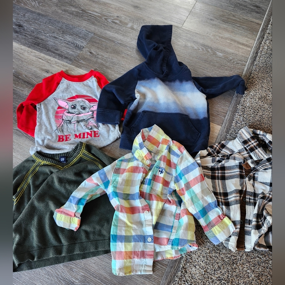 Toddler Long Sleeve Shirt Lot